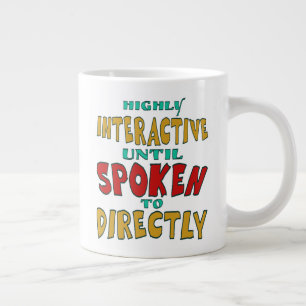 Caneca De Café Grande Altamente Interativo Até Ser Falado Diretamente En