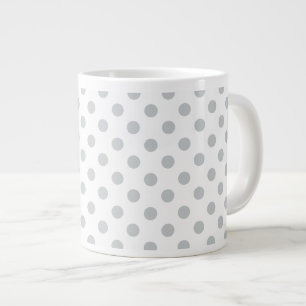 Caneca De Café Grande Alterar Bolinhas De Cinza Qualquer Cor Clique Em P