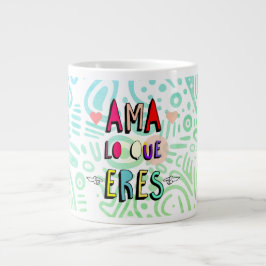 Caneca De Café Grande Ama lo que eres ✨
