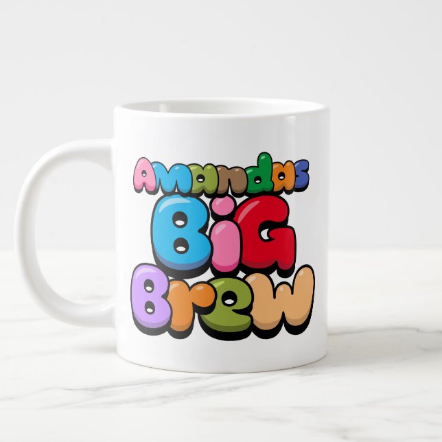 Caneca De Café Grande Amandas Big Brew Giant Coffee Mug (Esquerda)