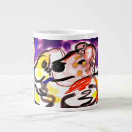 Caneca De Café Grande Amante de cães à noite