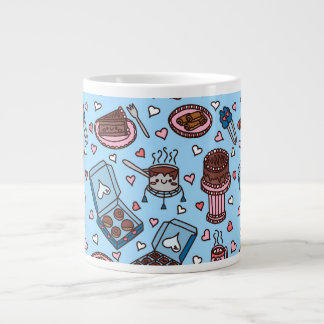 Caneca De Café Grande Amante de chocolate fofo