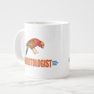 Caneca De Café Grande Amante de Papagaio Humorístico
