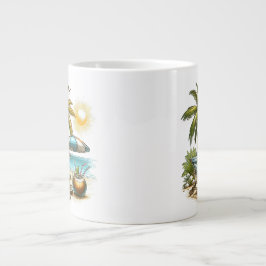 Caneca De Café Grande Amante de praia