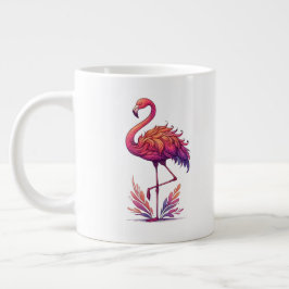 Caneca De Café Grande Amante Flamingo