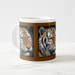 Caneca De Café Grande Amantes de Arte do Tigre Siberiano