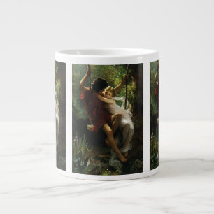 Caneca De Café Grande Amantes em um Swing. Primavera por Pierre Auguste