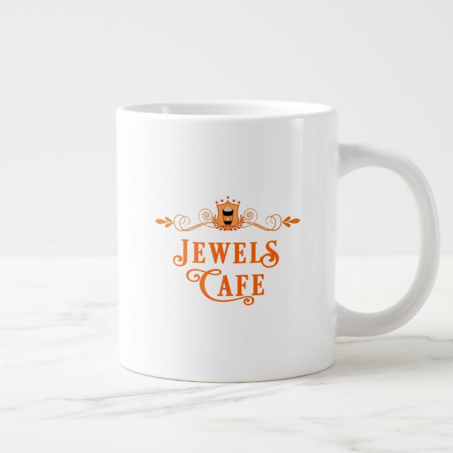 Caneca De Café Grande Amber por Mia Harlan Jewels Cafe Series (Direita)