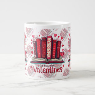 Caneca De Café Grande Ambiente de Leitura Romântica Presente de Valentim