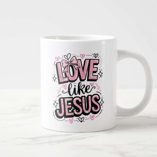Caneca De Café Grande Ame Como Jesus (Direita)