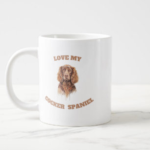 Caneca De Café Grande Ame Meu Cocker Spaniel