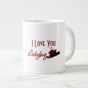 Caneca De Café Grande Ame Minha Ladybug - Jumbo Mug