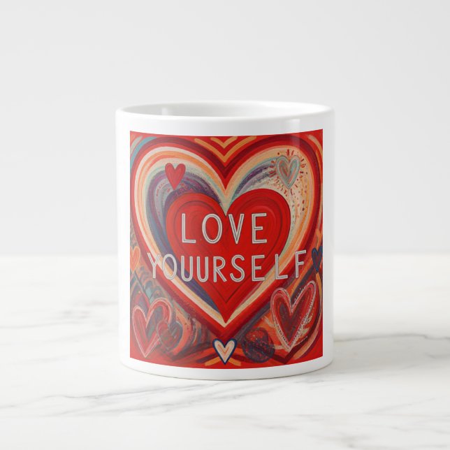 Caneca De Café Grande Ame-se (Frente)