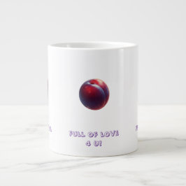 Caneca De Café Grande Ameixas do Dia dos Namorados