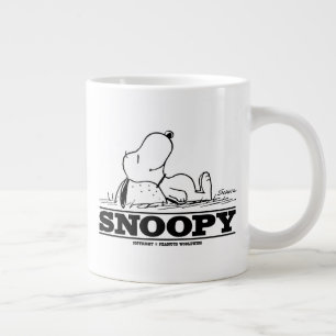 Caneca De Café Grande Amendoins   Descanso de Snoopy