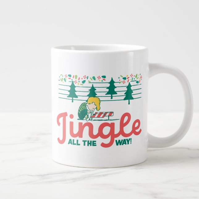 Caneca De Café Grande Amendoins | Jingle All Way (Direita)