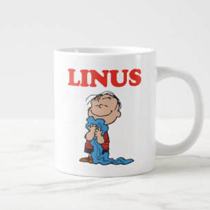 Caneca De Café Grande Amendoins Linus Blanket Sorriso