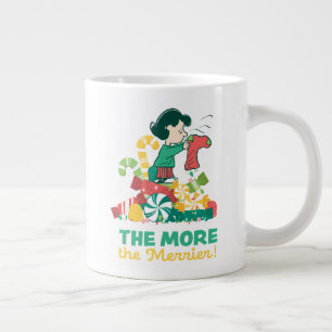 Caneca De Café Grande Amendoins   Lucy the More the Merrier