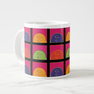 Caneca De Café Grande Amendoins   Pop de arte moderna é Charlie Brown