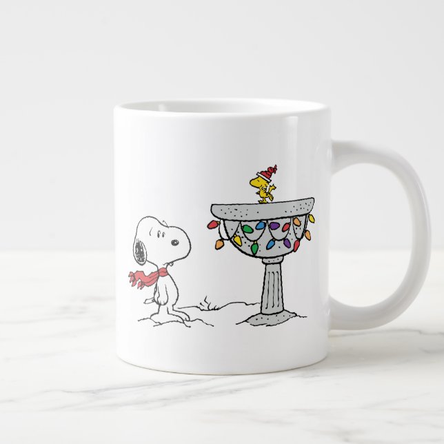 Caneca De Café Grande Amendoins | Snoopy & Woodstock congelado (Direita)