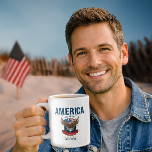 Caneca De Café Grande América 250 Anos   Terra Patriótica dos Livres