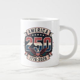 Caneca De Café Grande America 250 Patriotic Vintage Design Tri-Blend