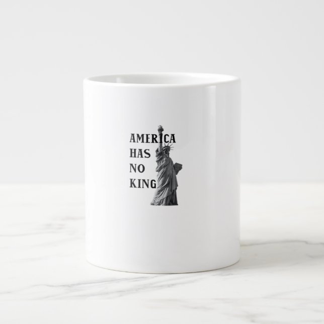 Caneca De Café Grande America Has No King Classic (Frente)