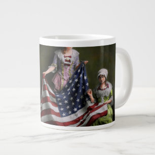 Caneca De Café Grande American - Bandeira - Nascimento da Bandeira Ameri