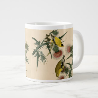 Caneca De Café Grande American Goldfinch by Audubon Bird Painting  