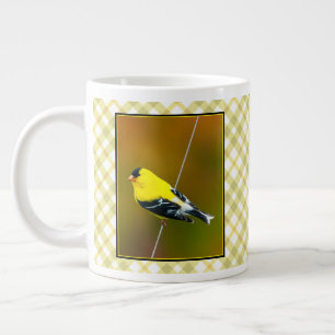Caneca De Café Grande American Goldfinch - Fotografia original