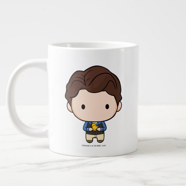 Caneca De Café Grande AMIGOS™ | Chandler Chibi (Esquerda)