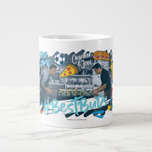 Caneca De Café Grande AMIGOS™ Chandler & Joey - Melhores Buds