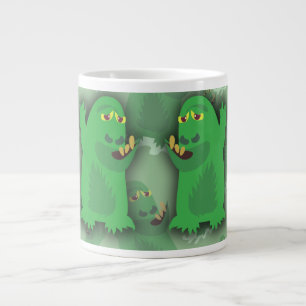 Caneca De Café Grande Amigos do Monstro Verde Groovy