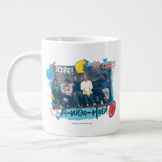 Caneca De Café Grande AMIGOS™ | Jogo de futebol (Esquerda)