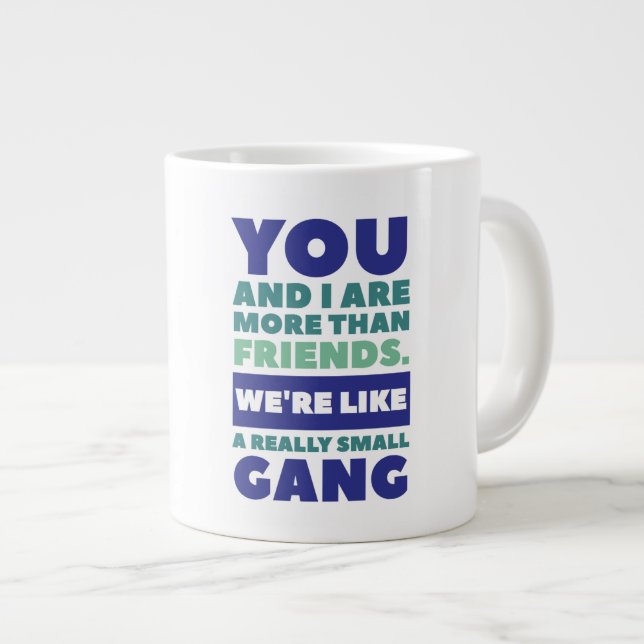 Caneca De Café Grande Amigos Jumbo Mug (Frente Esquerda)
