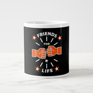 Caneca De Café Grande Amigos Para A Vida