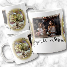 Caneca De Café Grande Amigos para Flores de primavera para sempre PCM1