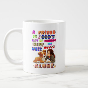 Caneca De Café Grande Amigos São o Modo de Deus de Garantir que Nunca Ca