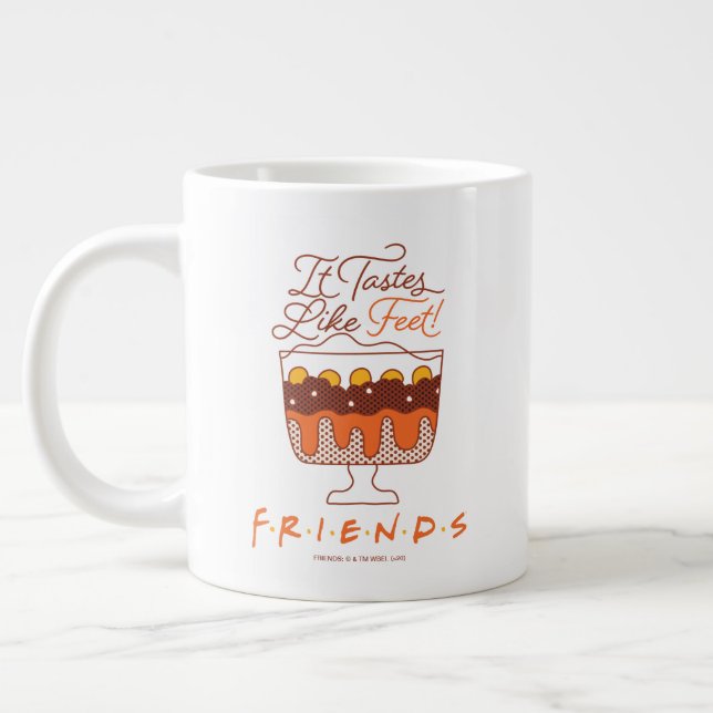 Caneca De Café Grande AMIGOS™ | Tem Gosto De Pés! (Esquerda)