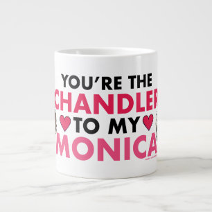 Caneca De Café Grande AMIGOS™ Você é o Chandler para minha Monica