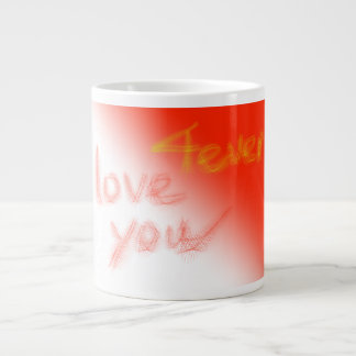 Caneca De Café Grande "Amo-te 4ever"