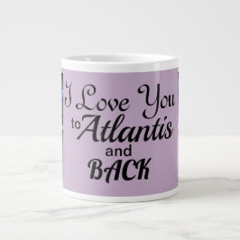 Caneca De Café Grande Amo-te a Atlântida e a Mug de Volta