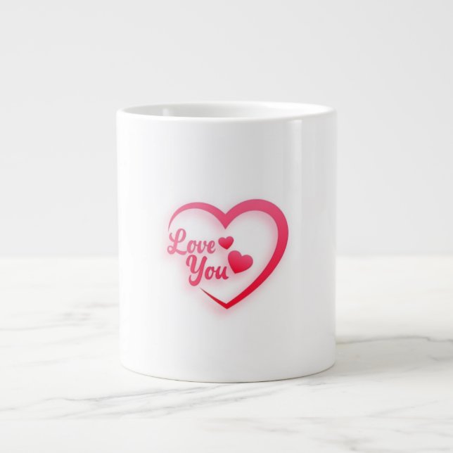 Caneca De Café Grande Amo-Te Especialmente Mug (Frente)