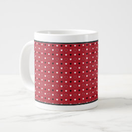 Caneca De Café Grande Amor de Borboleta | Amor de Borboleta Vermelha Bor