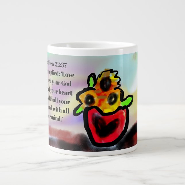 Caneca De Café Grande amor de jesus ao redor  (Frente)