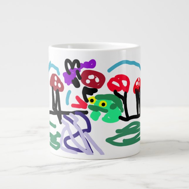 Caneca De Café Grande Amor de sapo  (Frente)