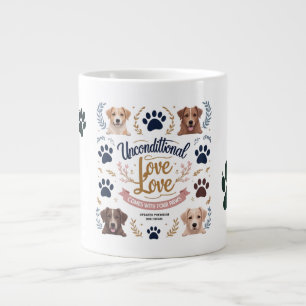 Caneca De Café Grande Amor incondicional vem com quatro patas