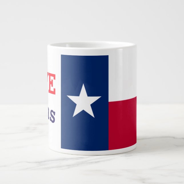 Caneca De Café Grande amor texas (Frente)