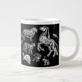 Caneca De Café Grande Anatomia animal Radiografia esquelética