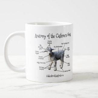 Caneca De Café Grande Anatomia do Cashmere Goat - Jumbo Mug